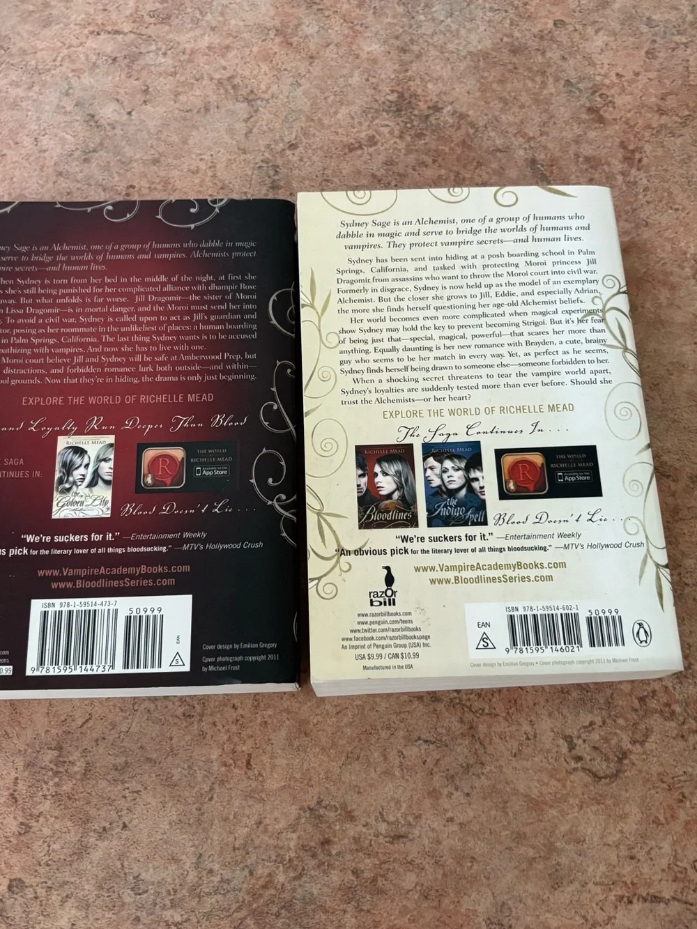 Richelle Mead Bloodlines Series Paperback Bundle